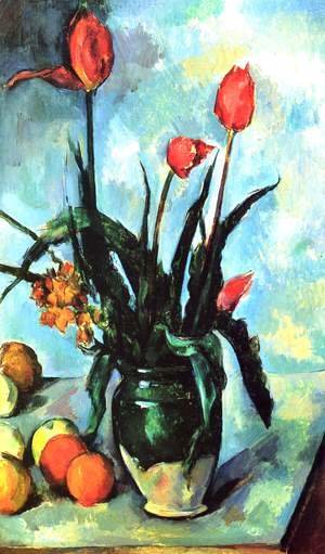 Paul Cezanne - Tulips In A Vase