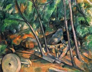 Paul Cezanne - Woods With Millstone
