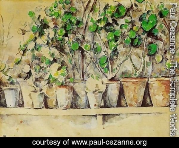 Paul Cezanne - Pots of Flowers