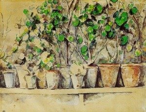 Paul Cezanne - Pots of Flowers