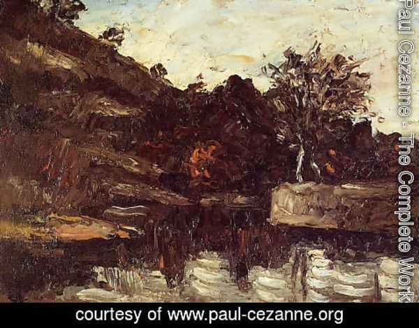 Paul Cezanne - A Bend in the River