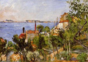 Paul Cezanne - Landscape, Study after Nature