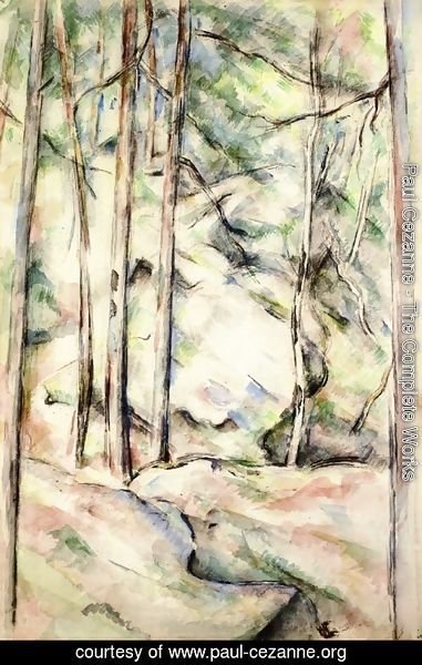 Paul Cezanne - In the Woods IV