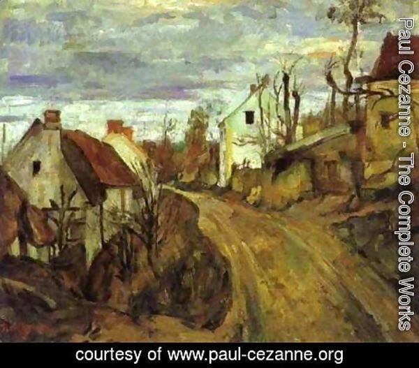 Paul Cezanne - Village Road at Auvers
