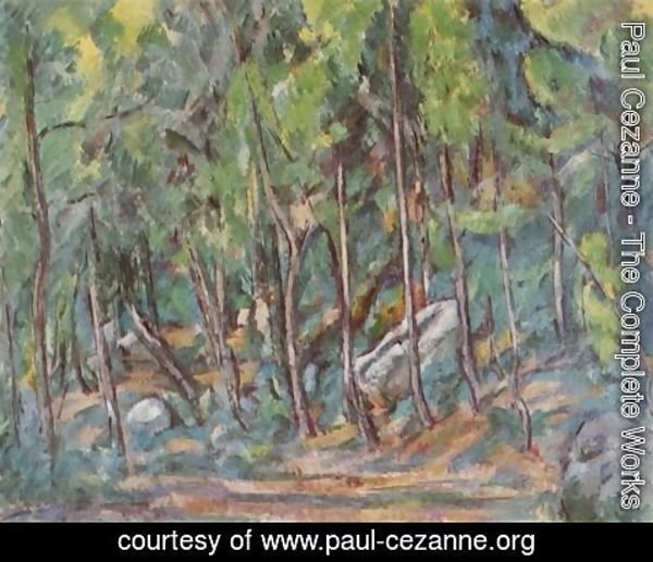 Paul Cezanne - In the forest of Fontainebleau