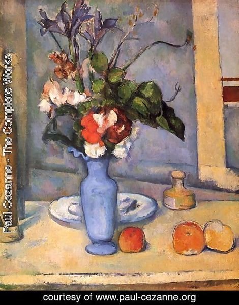 Paul Cezanne - Still life with a blue vase