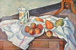 Paul Cezanne - Still life with peaches and pears