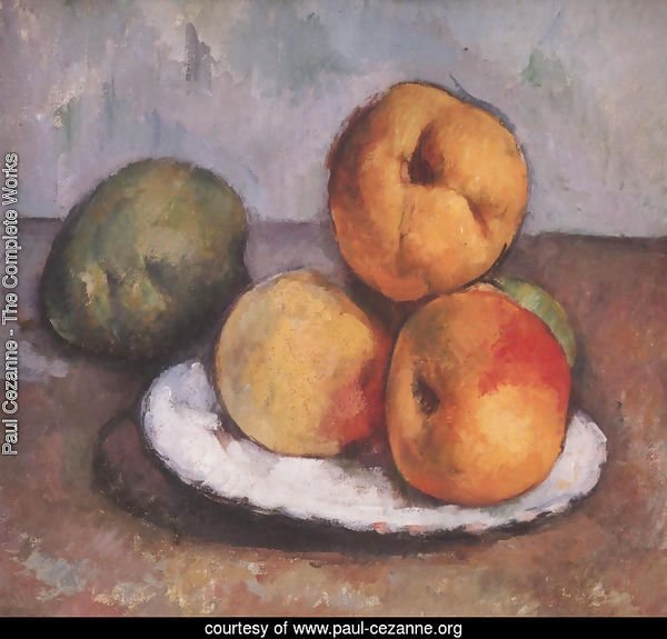 Still Life With Quince Apples And Pears 1885 87