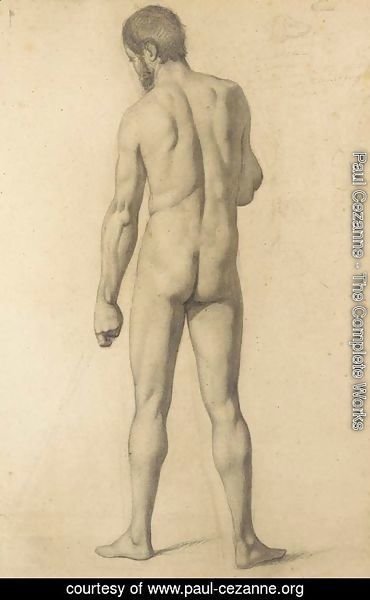 Paul Cezanne - Academie d'homme, vue de dos