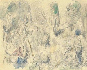 Paul Cezanne - Au bord de l'etang