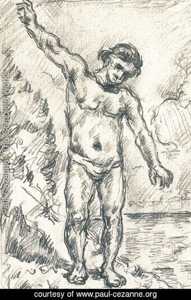 Paul Cezanne - Baigneur aux bras ecartes