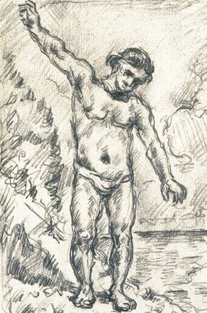 Paul Cezanne - Baigneur aux bras ecartes