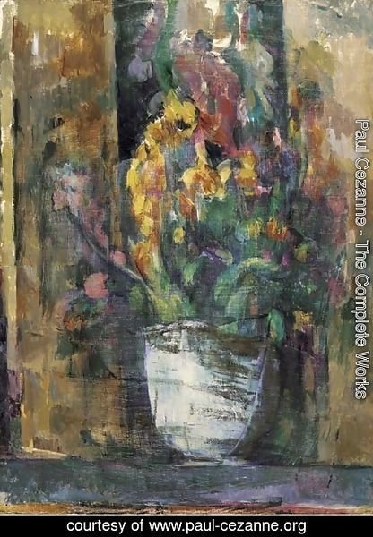 Paul Cezanne - Le vase de fleurs