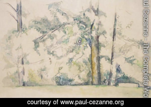 Paul Cezanne - Les grands arbres du Jas de Bouffan