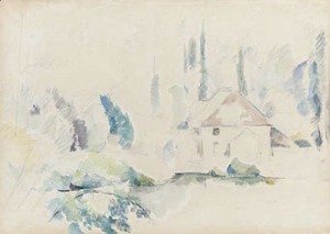 Paul Cezanne - Villa au bord de l'eau, I