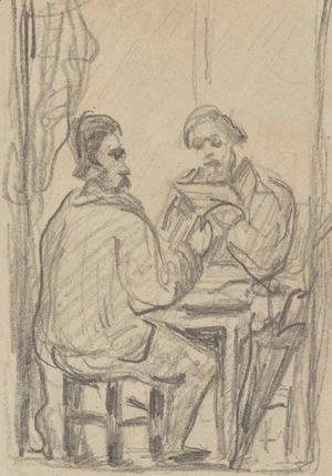 Paul Cezanne - Zola et Alexis