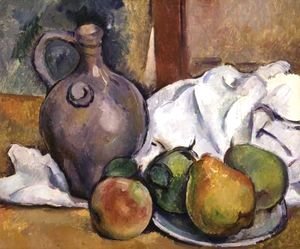Paul Cezanne - Pichet Et Assiette De Poires