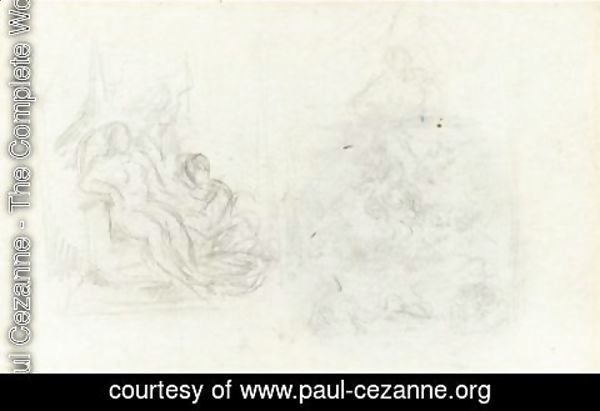 Paul Cezanne - Branches And Etudes De Bathsheba Et L'Eternelle Feminine