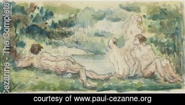 Paul Cezanne - Baigneurs Et Baigneuses