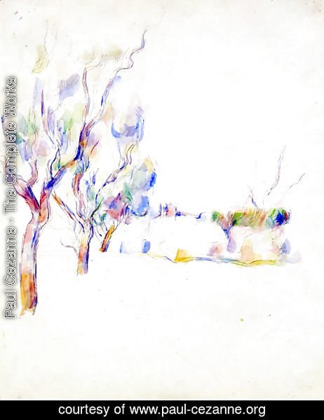 Paul Cezanne - Amandiers En Provence (Allee Du Jas De Bouffan)