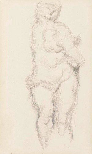 Paul Cezanne - D'apres Michel-Ange Esclave Enchane