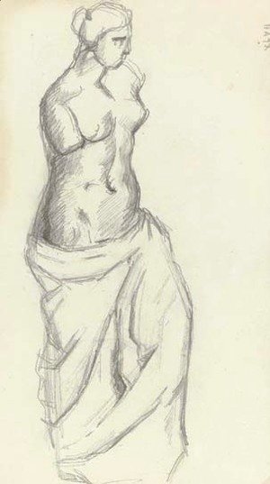 Paul Cezanne - D'apres l'Antique Venus de Milo