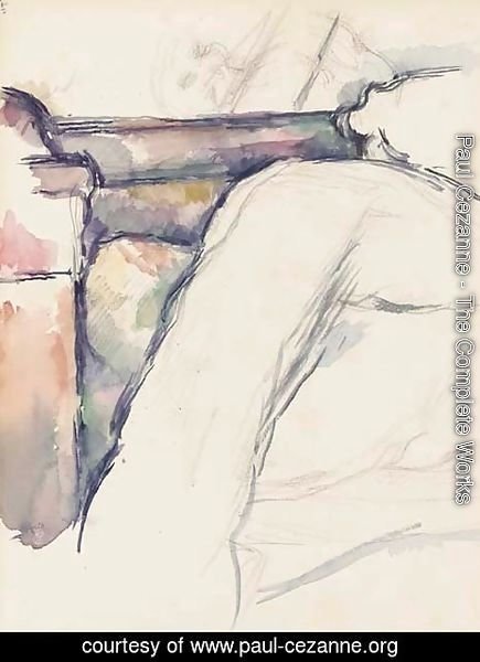 Paul Cezanne - Arbres au-dessus d'un ruisseau