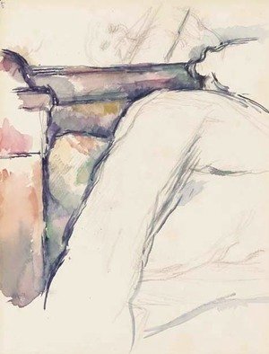 Paul Cezanne - Arbres au-dessus d'un ruisseau
