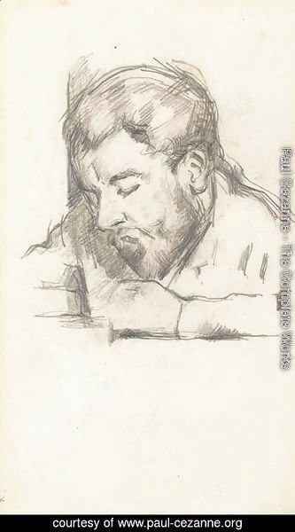 Paul Cezanne - Emile Zola lisant