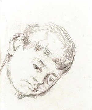 Paul Cezanne - Tete du jeune baigneur, nombres