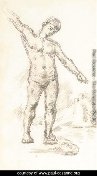 Paul Cezanne - Baigneur aux bras ecartes 2