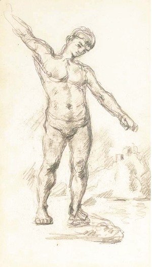 Paul Cezanne - Baigneur aux bras ecartes 2