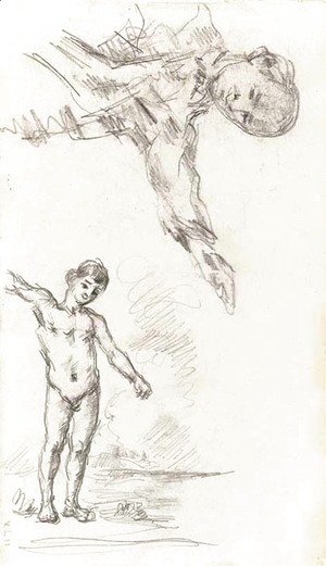 Paul Cezanne - Baigneur les bras etendus