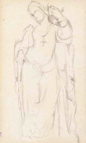 Paul Cezanne - D'apres Antoine-Auguste Preault Clemence Isaure