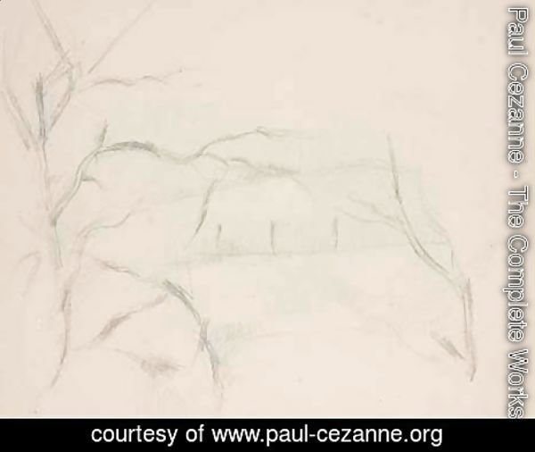 Paul Cezanne - Paysage aux arbres