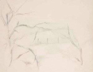 Paul Cezanne - Paysage aux arbres