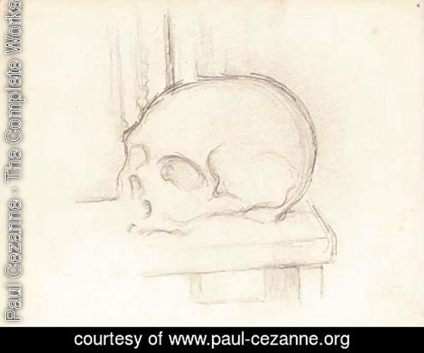 Paul Cezanne - Crane sur une table
