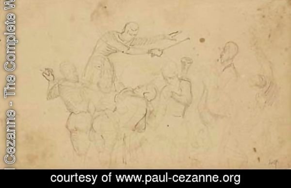 Paul Cezanne - Les musiciens