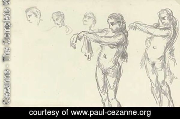 Paul Cezanne - Etude de baigneuses