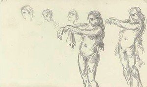 Paul Cezanne - Etude de baigneuses