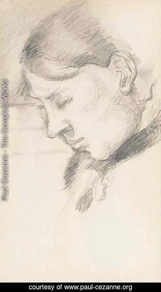 Paul Cezanne - Portrait de Mme Cezanne, profil gauche