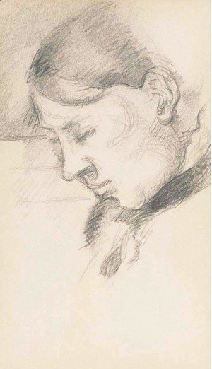 Portrait de Mme Cezanne, profil gauche