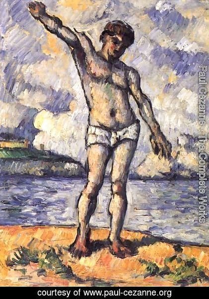 Paul Cezanne - Bather with outstretched arms