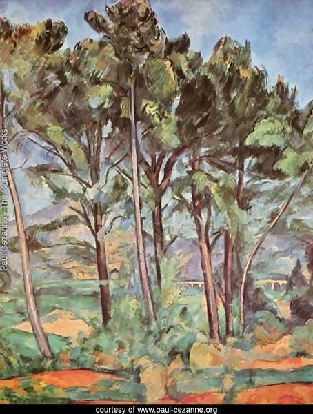 Pines and Aqueduct (The Viaduct) by Paul Cezanne | Oil Painting | paul ...