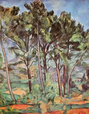 Paul Cezanne - Pines and Aqueduct (The Viaduct)