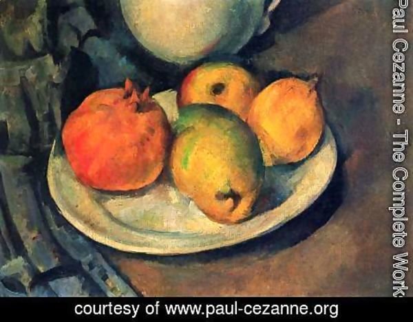 Paul Cezanne - Still Life with Pomegranate and Pears 2