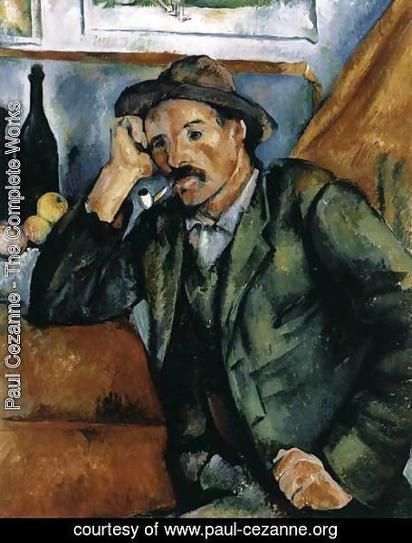 Paul Cezanne - Man Smoking a Pipe