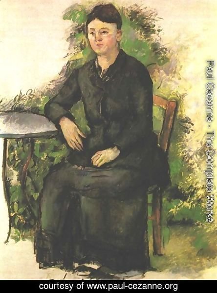 Paul Cezanne - Madame Cezanne in the garden