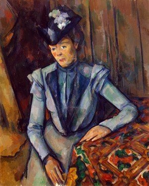 Woman in Blue. Madame Cezanne