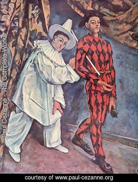 Paul Cezanne - Pierrot and Harlequin (Mardi Gras)